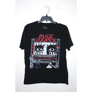 Alice Cooper Too Close For Comfort Black Official Tour T-Shirt Size Medium